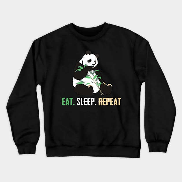 Eat. Sleep. Repeat. Crewneck Sweatshirt by TextTees